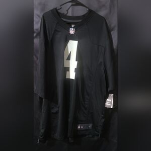 Nike Black and White Number 4 Men's Jersey